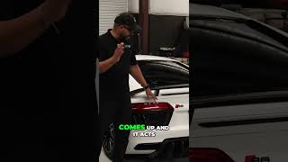 Fixed wing install on Audi R8 ostarmotorsports audi r8 [upl. by Ashbey]