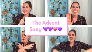 The Advent Song For Kids 💜💜💗💜 [upl. by Leahci]