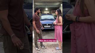 When she is int cars divyagupta comedy funny [upl. by Bennir]