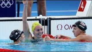 Ariarne Titmus Wins 400m Freestyle Gold at Paris Olympics [upl. by Fezoj]