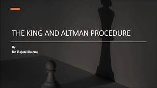 THE KING AND ALTMAN PROCEDURE for Enzyme Kinetics [upl. by Araj]