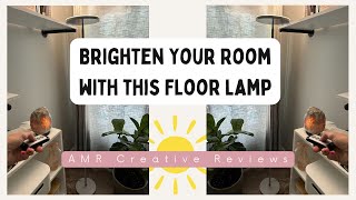 Review  Super Bright Floor Lamp  Dimmable  3 Color Temperature  JOOFO Floor Lamp [upl. by Osric]