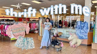 THRIFT WITH ME  shopping at a VIRAL thrift store for Spring essentials [upl. by Erdah]