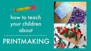 Printmaking art activities for children  ART LESSONS FOR KIDS [upl. by Cleve179]