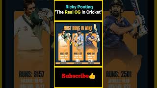 Ricky Ponting  quot The Real OG in Cricket quot  factsmaavalite [upl. by Nazarius755]