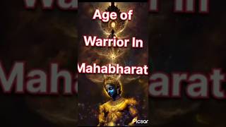 Age of warriors in Mahabharata daily mahabharatgyan mahabharat age [upl. by Linden]