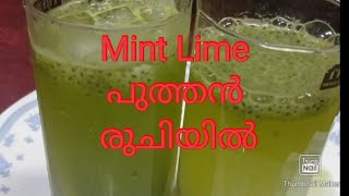 Mint lime recipe  Lime juice with mint leaves  special line juice recipe malayalam kaskas lime [upl. by Nnalatsyrc17]