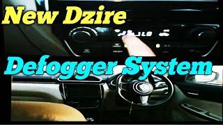 new dzire front defogger Workingcar front defogger systemdefogger working in hindi [upl. by Arahsat]