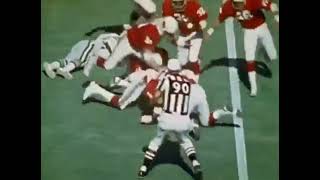 St Louis Football Cardinals Tim Kearney Tackle of Dave Hampton in 1976 [upl. by Vashtee547]