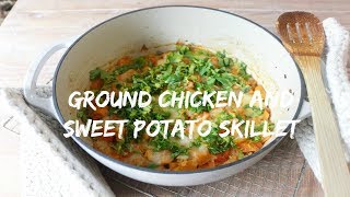 Ground chicken Sweet potato skillet  Ramadan Recipe 16  Myhealthyramadan [upl. by Eelarat921]