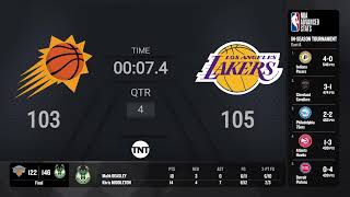 Phoenix Suns  Los Angeles Lakers Live Scoreboard  InSeason Tournament Quarterfinals on TNT [upl. by Aekim]