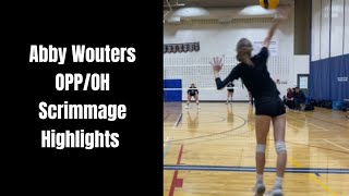 Abby Wouters Scrimmage Highlights [upl. by Aihsekel]