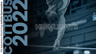 2022 Cottbus Artistic Gymnastics Apparatus World Cup – Highlights [upl. by Ivie]