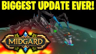 NEW ARAXXI BOSS VERY UNIQUE MECHANICS MASSIVE NEW UPDATE FREE STARTERS  Midgard RSPS [upl. by Urbas520]