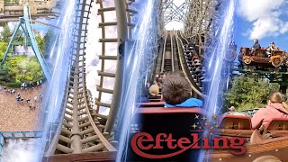 All Roller Coasters at Efteling  4K Onride POV [upl. by Kusin344]