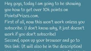 THIS REFERRAL CODE GIVES YOU 10K POINTS ON POINTSPRIZESCOM [upl. by Coralie]