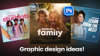 03 EPIC Graphic Design Ideas in Photoshop  Full Tutorial [upl. by Ekalb]