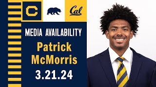 Cal Football Pro Day Patrick McMorris Media Availability 32124 [upl. by Brill]