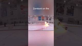 Zamboni that is on fire [upl. by Hoebart142]