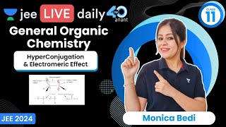 General Organic Chemistry L10  HyperConjugation amp Electromeric Effect  jee2024 monicabedi [upl. by Artemed996]