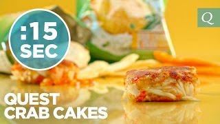 Crab Cakes Recipe  15SecondRecipe [upl. by Elleryt]