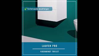 Laufen Pro Rimless væghængt toilet mtoiletsæde hvid  EAN 7612738909239 [upl. by Ozkum]