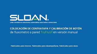 Colocación de Contratapa Fluxómetro TruFlush Version Manual [upl. by Ahsitel]