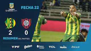 TorneoSocios  Fecha 22  resumen de Aldosivi  San Lorenzo [upl. by Alra]