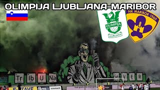 HooltrasTours  Olimpija Ljubljana  NK Maribor 10112024 Green Dragons Support [upl. by Nwahsaj62]