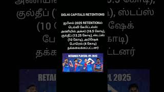 Delhi capitals retention tamil [upl. by Amirak]