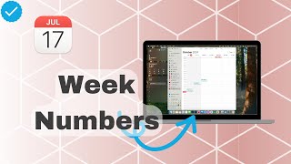 How To Show Week Numbers On Calendar [upl. by Aikmat]