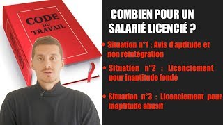 Licenciement pour inaptitude  Indemnités [upl. by Anaxor]