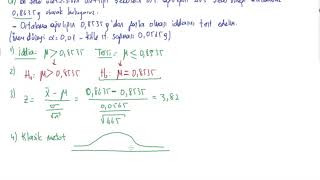 19 İstatistik  Hipotez testi  Kitle ortalaması için  kitle standart sapması biliniyor [upl. by Akenet]
