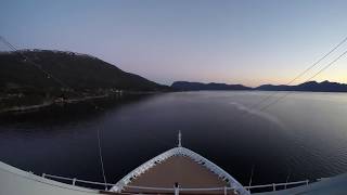 An evening sail in Hardangerfjorden in Norway on the Viking Sea [upl. by Dar483]