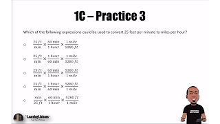 Praxis Core Math Practice Question  Converting Units [upl. by Kellina158]