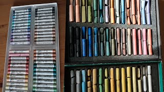 Renesans amp Rembrandt soft pastels swatching [upl. by Ivar]