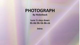 Photograph by Nickelback  easy acoustic chords and lyrics [upl. by Eelahc]