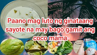 vlog 32Ginataang sayote at Bago Recipe with coco mama fresh gatasurigaononvlogger youtuber [upl. by Lefty724]