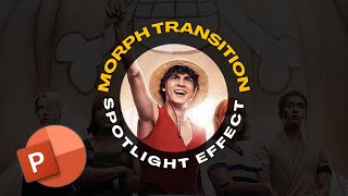 How to Make Spotlight Effect with Morph Transition  Stepbystep PowerPoint Tutorial [upl. by Ayk]