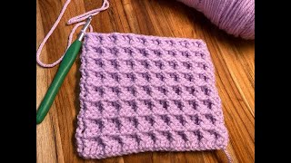 Waffle Stitch Crochet Pattern [upl. by Eardna]