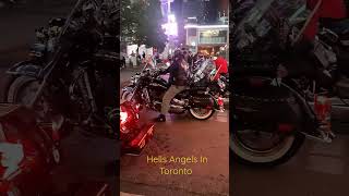 Hells Angels Motorcycles In Toronto Canada [upl. by Meli]