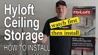 How To Install Hyloft Garage Storage  MikesGigTV [upl. by Burkhart]