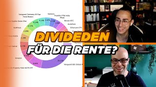 DIVIDENDEN Portfolio für die Rente aufbauen 📊 PORTFOLIO Analyse  Stream Highlights [upl. by Ortrud559]