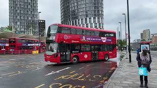 Stagecoach London 82020 LV73FFG in Stratford working a 86 to Romford Station 30052024 [upl. by Ayamahs]