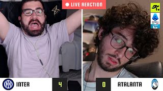 INTERATALANTA 40 LIVE REACTION  INTERISTI vs GUFI  TIFOSIAMO [upl. by Adnac]