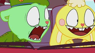 Flippy and Cuddles in a Car Happy Tree Friends [upl. by Aohsoj764]