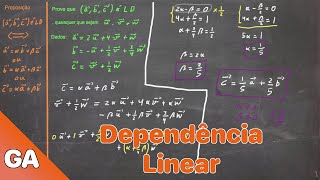 Geometria Analítica  Prove que abc é LD quaisquer que sejam u v e w [upl. by Emili597]