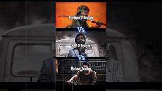 Pushpa 2 Trailer Vs Salaar Vs KGF 2 [upl. by Oslec]