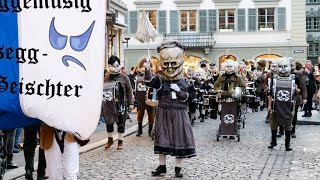 Luzerner Fasnacht 2024 Fasimäärt Unter der Egg  Födlitätscher Musegg Geischter Rotsee Husaren [upl. by Hedgcock]