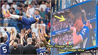 😢💙Thiago Silva was in tears as he bid his farewell to Chelsea [upl. by Sukhum]